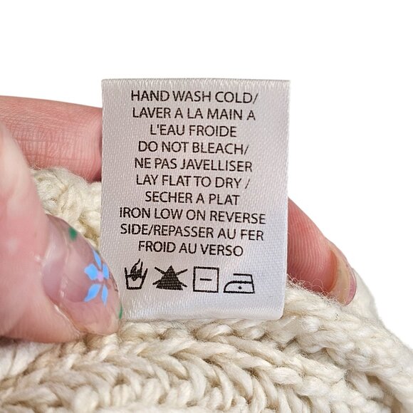 Gentle Fawn White Cream Knit Halter Sweater Top Sz XS - Picture 7 of 8